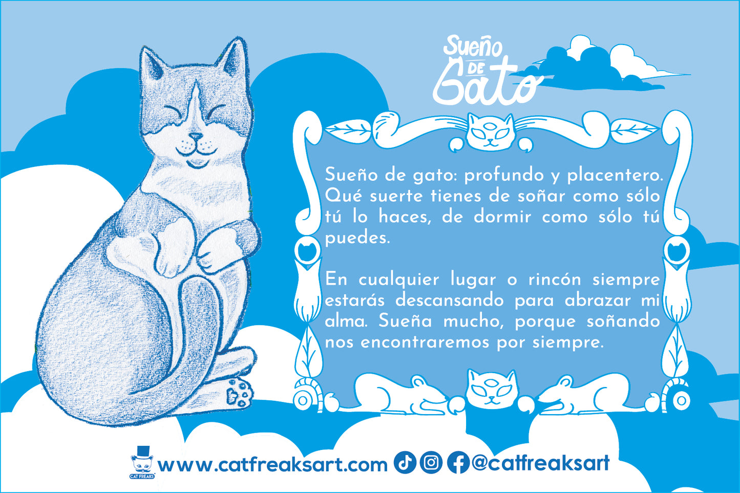 Urna para gato personalizada SUEÑO DE GATO