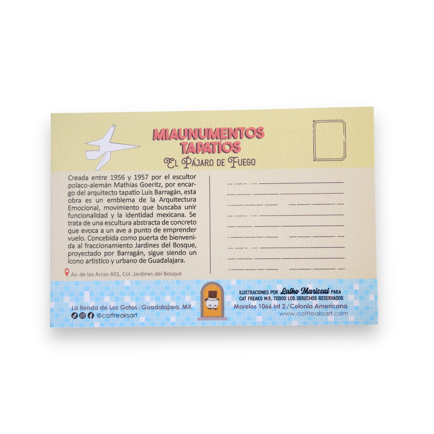 Postal El pájaro de Fuego