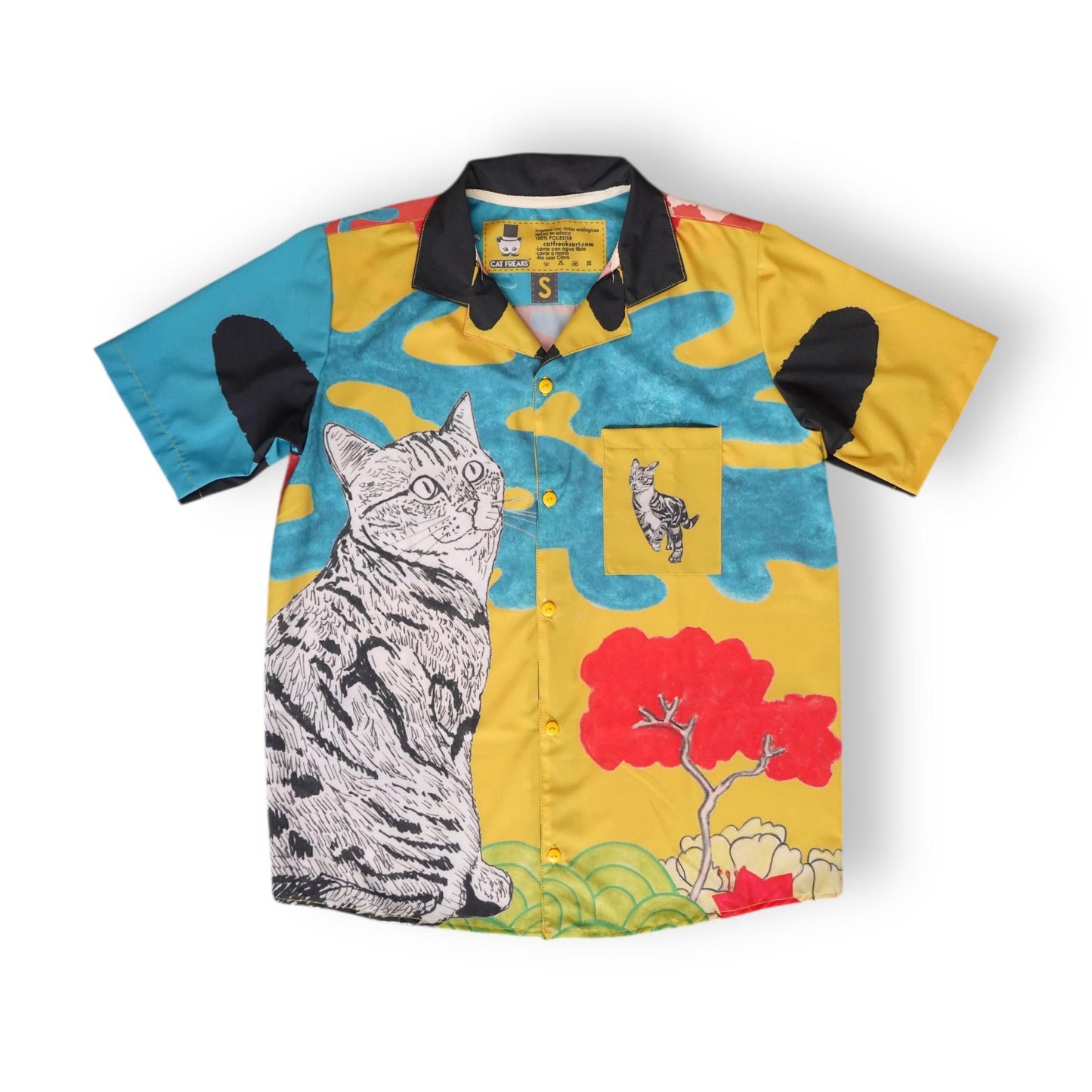 Camisa Gatos Japón