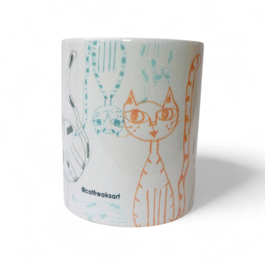 Gatos lapices de colores