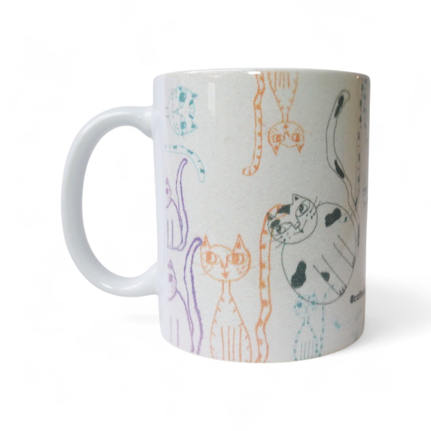 Gatos lapices de colores