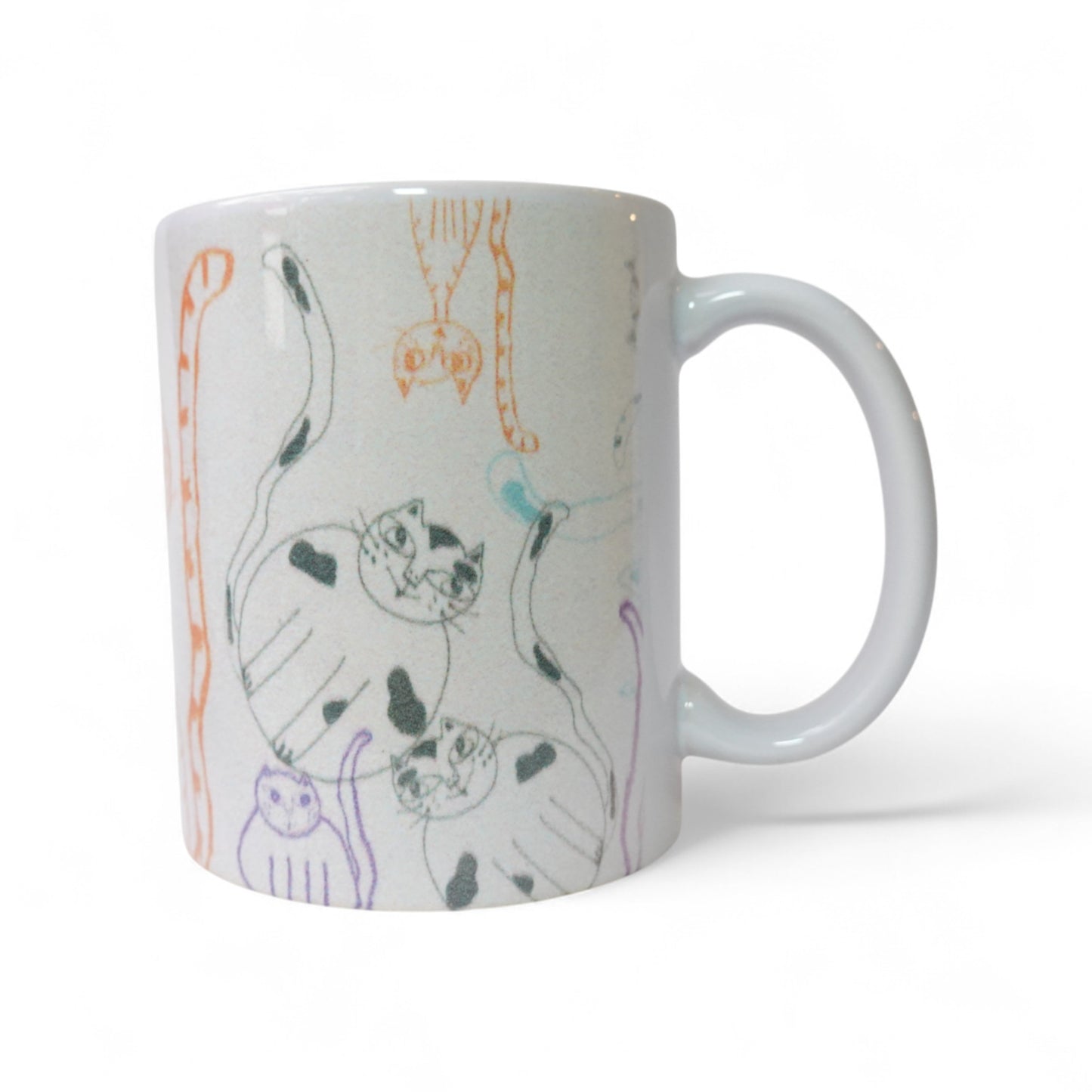 Gatos lapices de colores