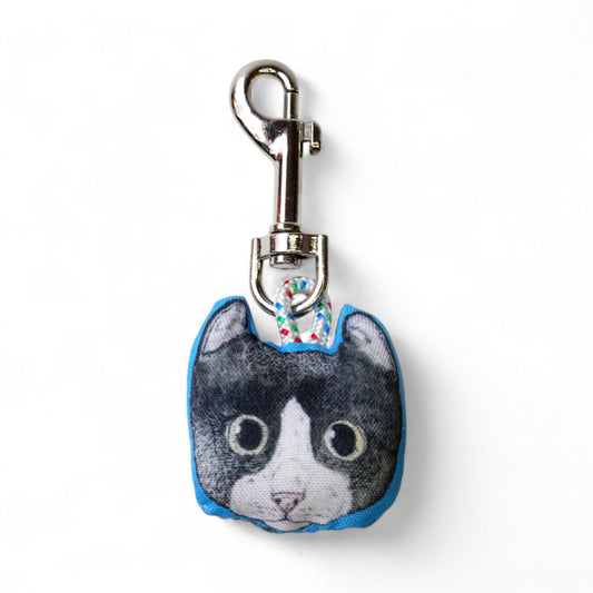 Llavero carita gato Tuxedo chico