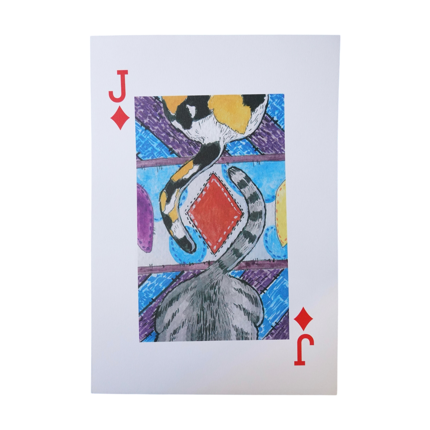 Poster J de diamantes