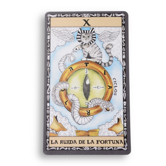 Postal La rueda e la fortuna