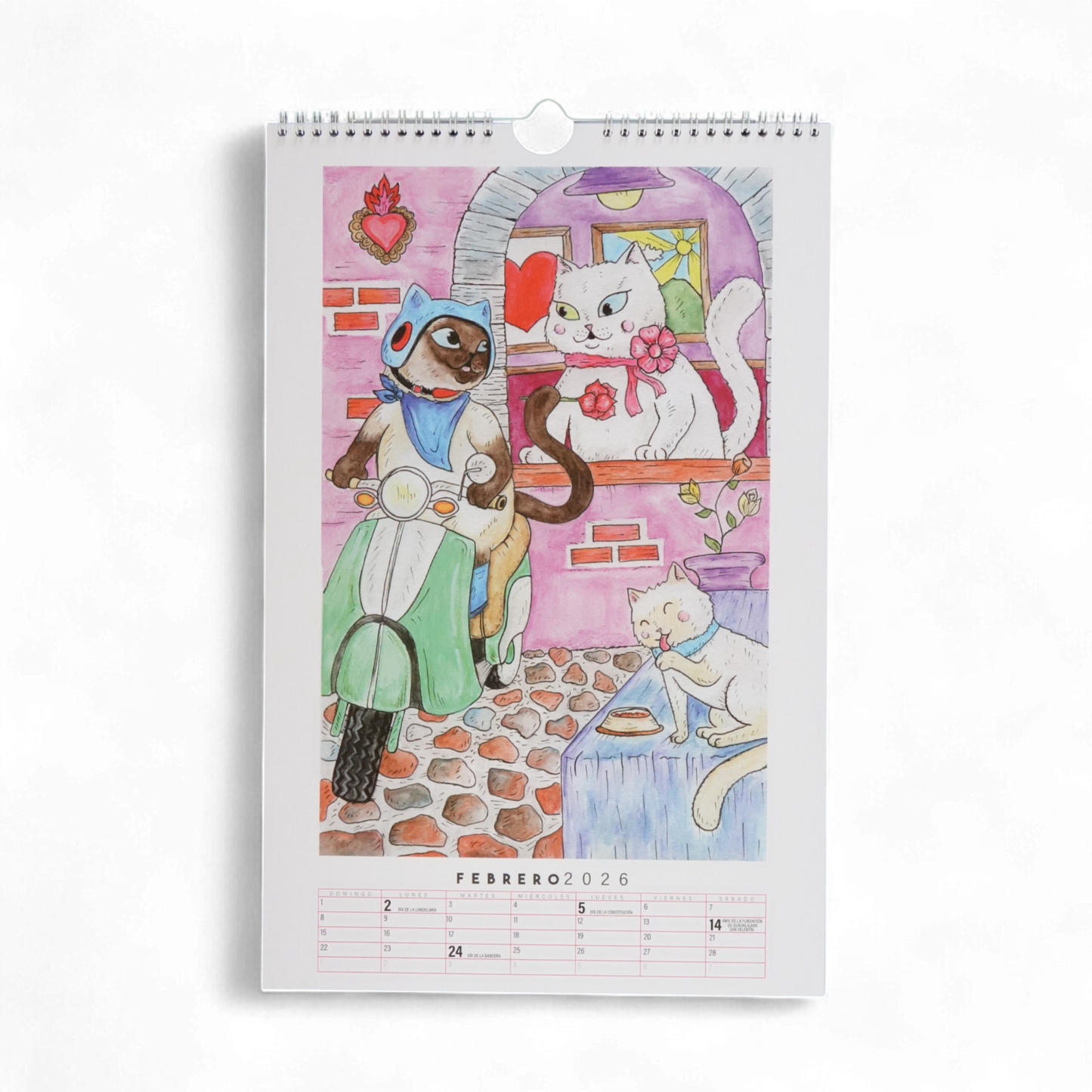 Catlendario 2026 de Cat Freaks