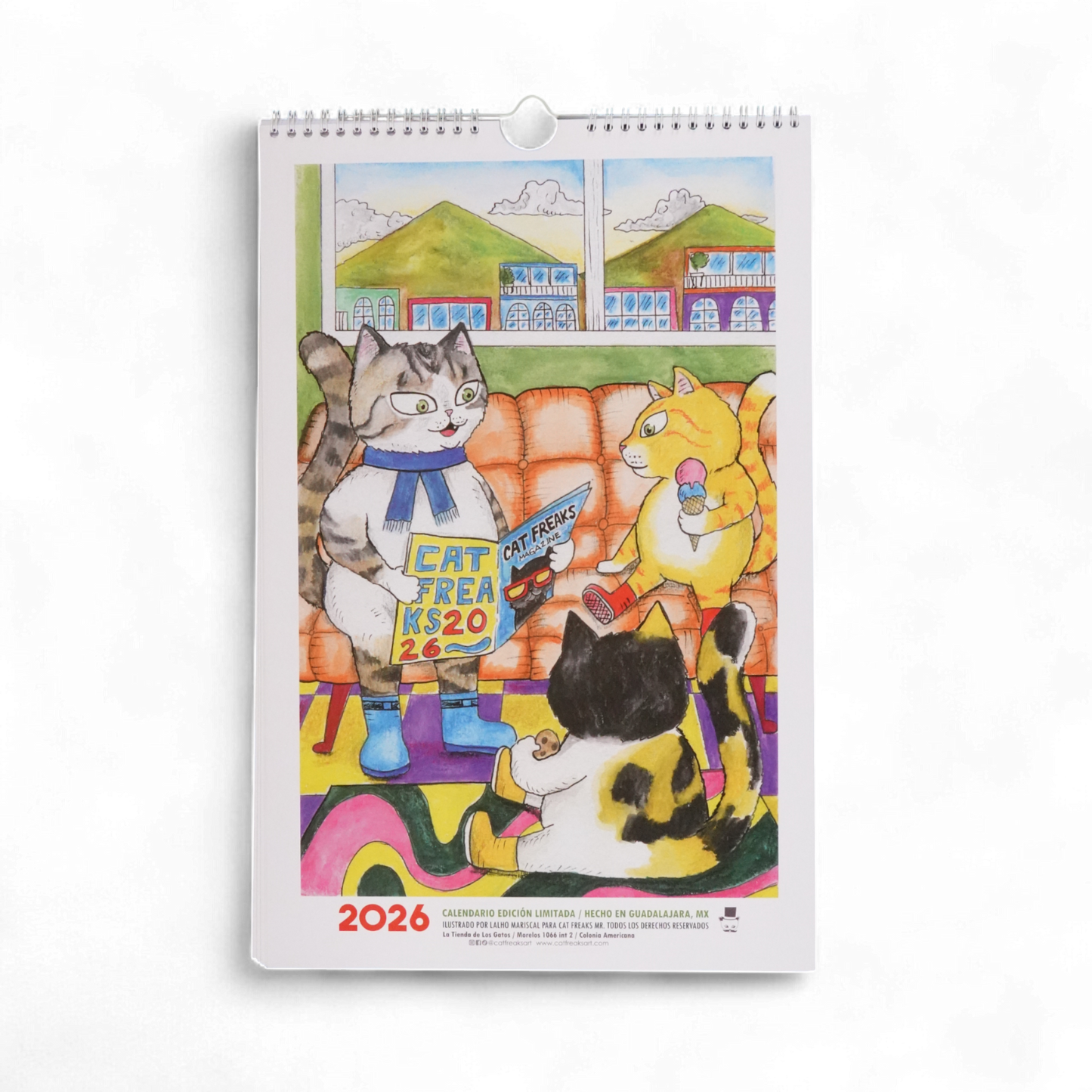 Catlendario 2026 de Cat Freaks