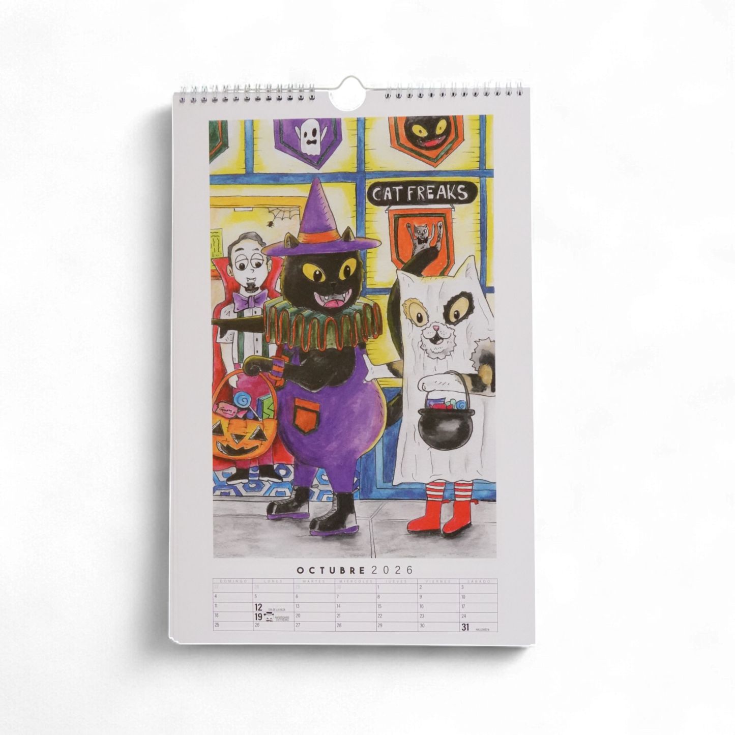 Catlendario 2026 de Cat Freaks