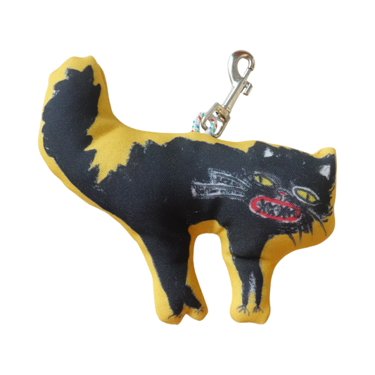 Llavero gato negro II grande