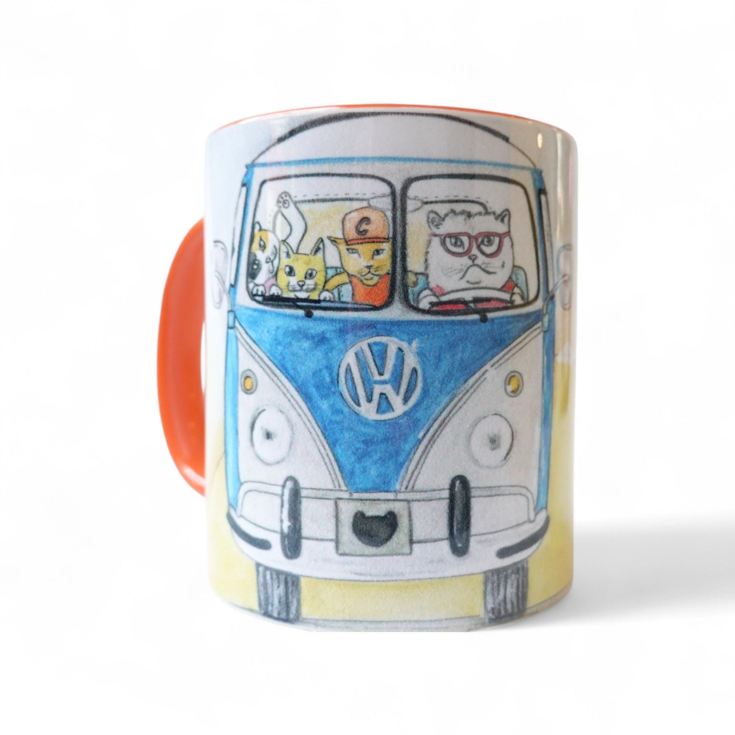 Gatos viaje en carretera