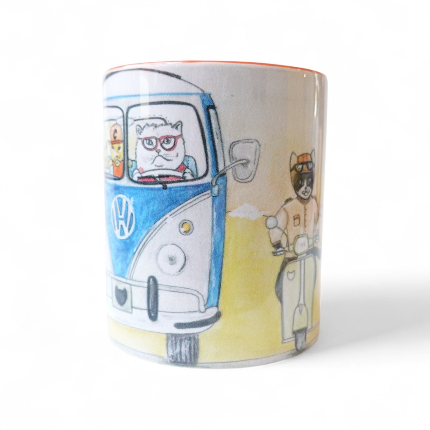 Gatos viaje en carretera