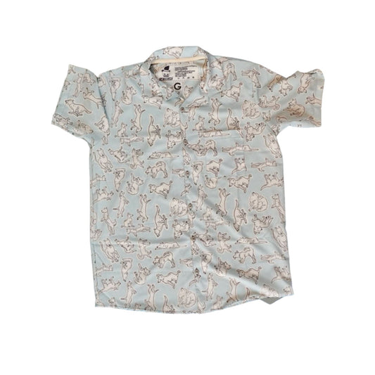 Camisa Perros celeste